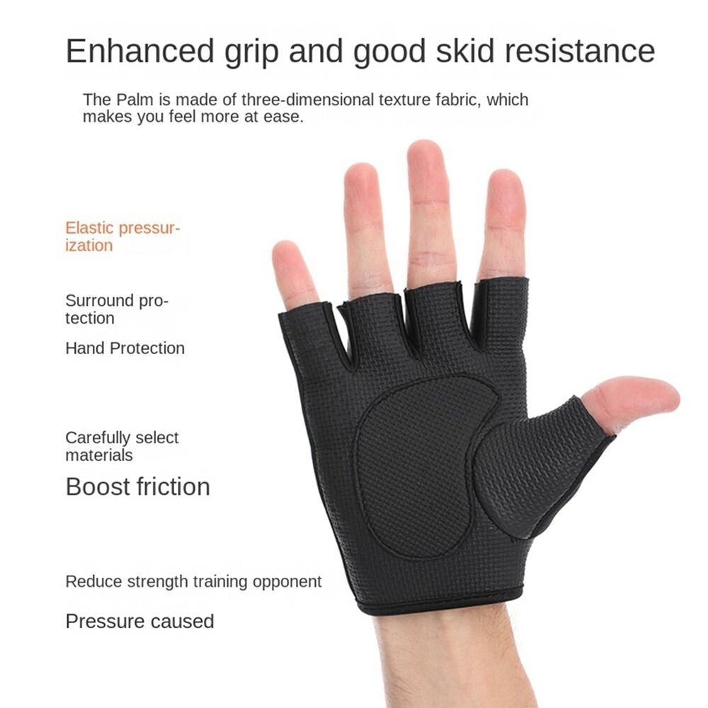 Women Men Half Finger Work Out Gym Gloves Sport Weight Lifting Exercise Fitness