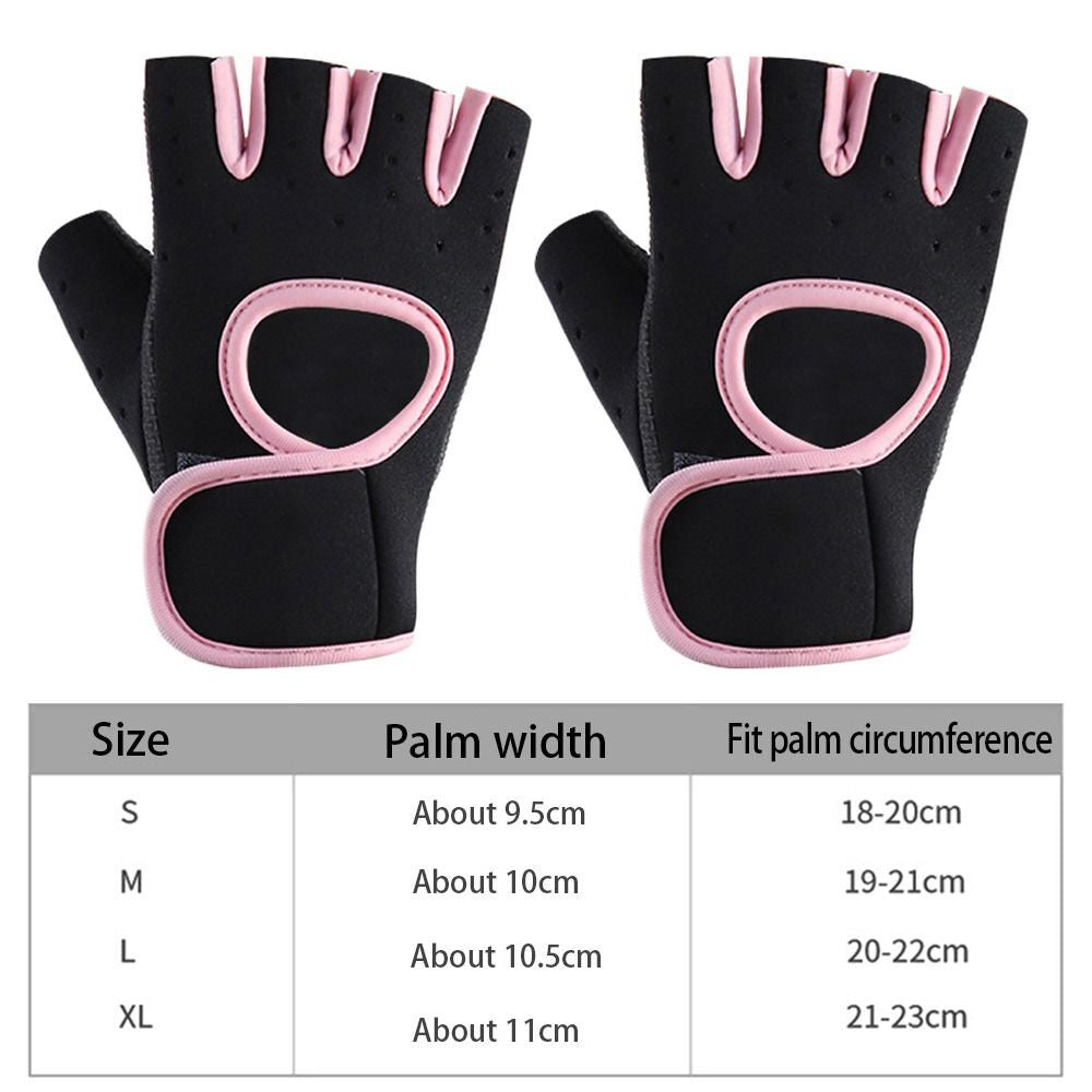 Women Men Half Finger Work Out Gym Gloves Sport Weight Lifting Exercise Fitness
