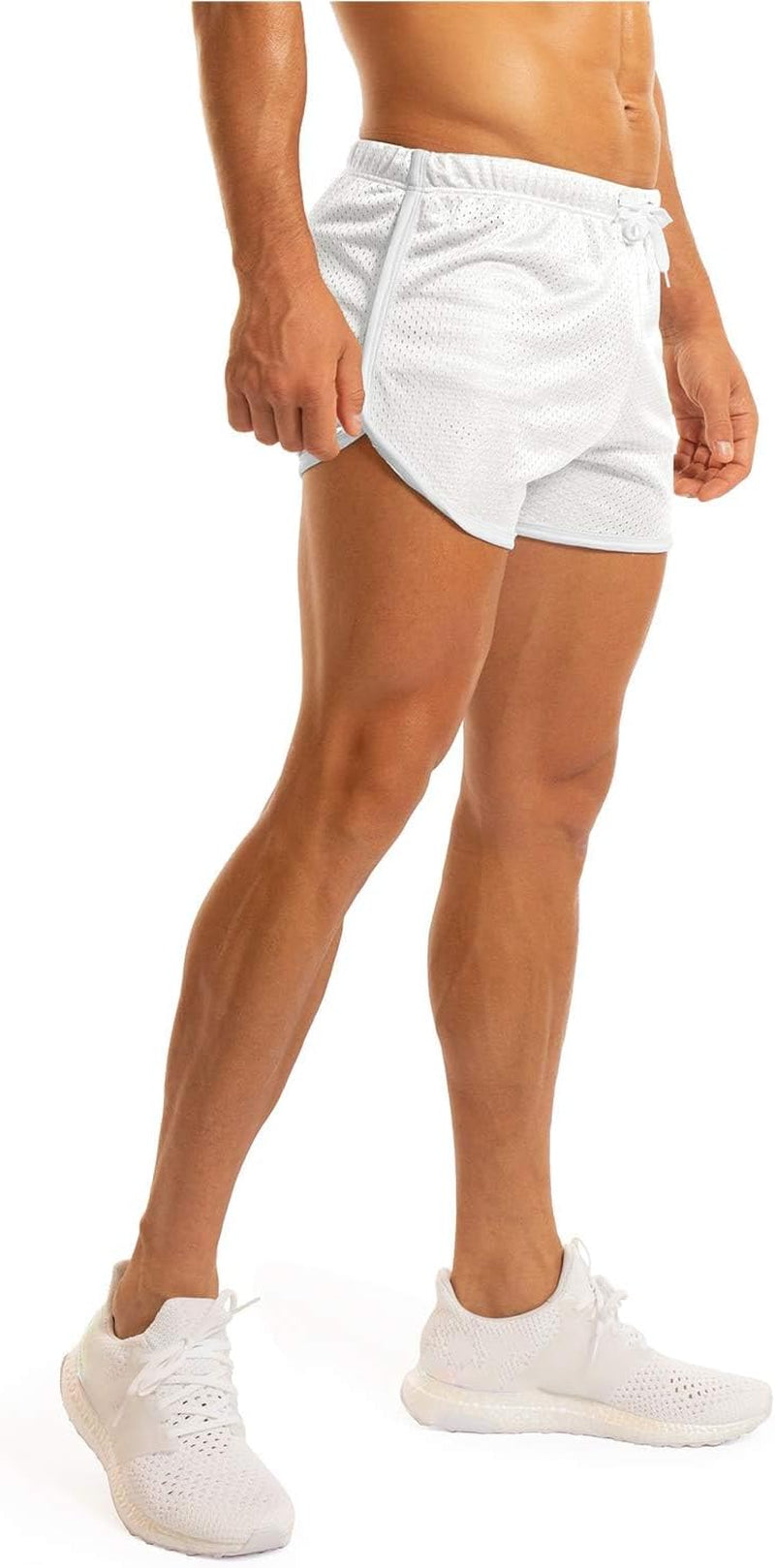 Men'S Fitted Shorts Bodybuilding Workout Gym Running Tight Lifting Shorts