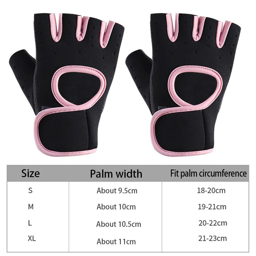 Women Men Half Finger Work Out Gym Gloves Sport Weight Lifting Exercise Fitness