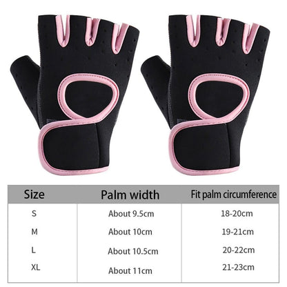 Women Men Half Finger Work Out Gym Gloves Sport Weight Lifting Exercise Fitness