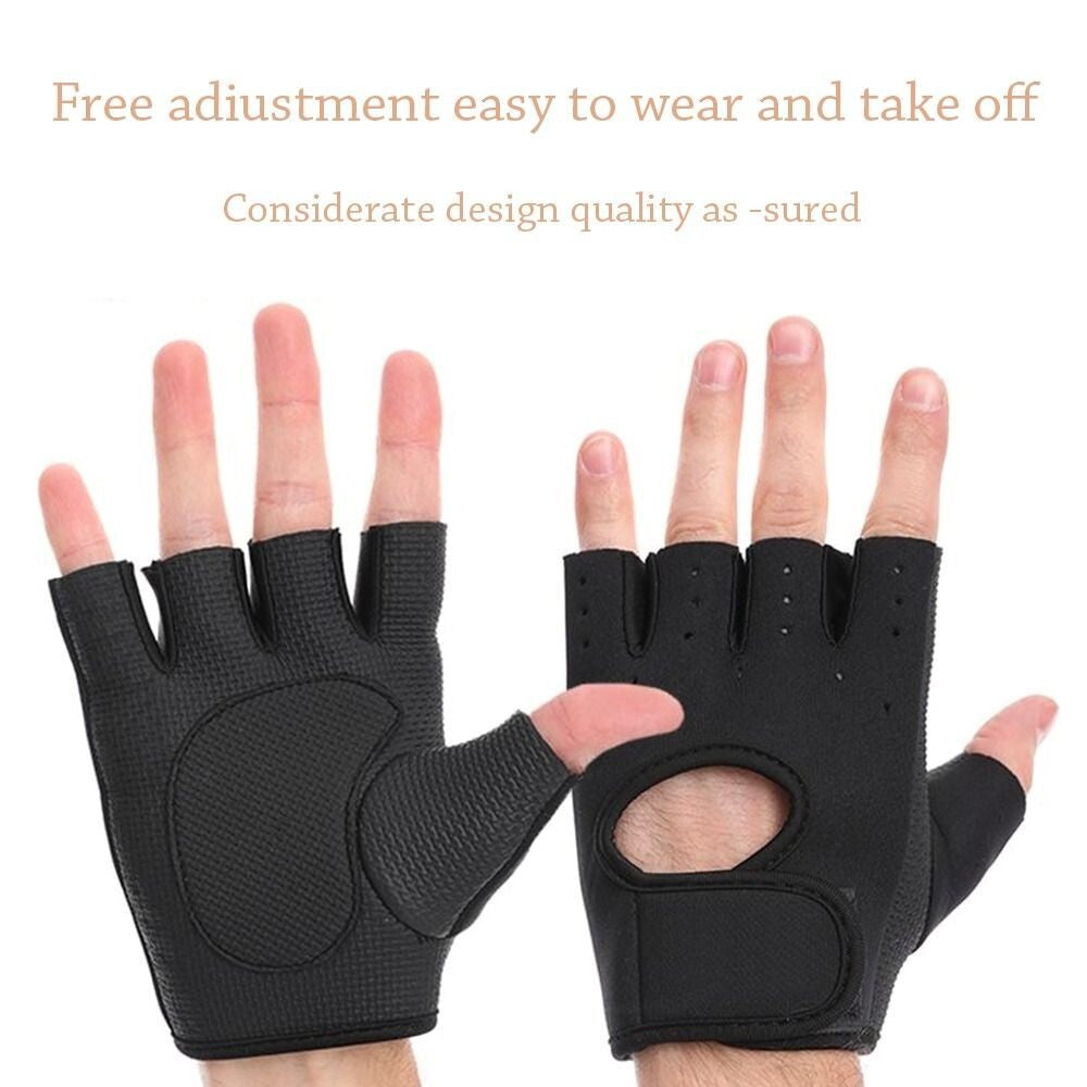 Women Men Half Finger Work Out Gym Gloves Sport Weight Lifting Exercise Fitness