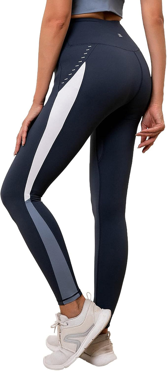Workout Gym Leggings Yoga Pants for Women High Waisted Tummy Control Non See through Running