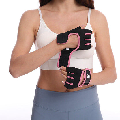 Women Men Half Finger Work Out Gym Gloves Sport Weight Lifting Exercise Fitness