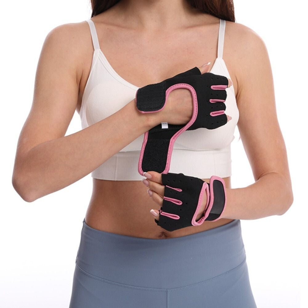 Women Men Half Finger Work Out Gym Gloves Sport Weight Lifting Exercise Fitness