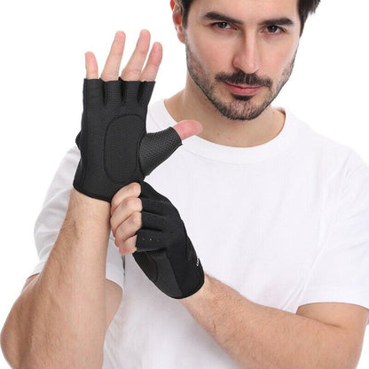 Women Men Half Finger Work Out Gym Gloves Sport Weight Lifting Exercise Fitness