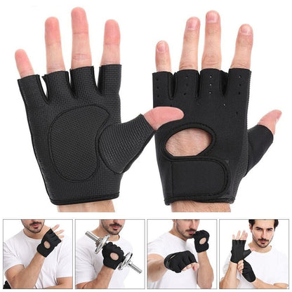 Women Men Half Finger Work Out Gym Gloves Sport Weight Lifting Exercise Fitness