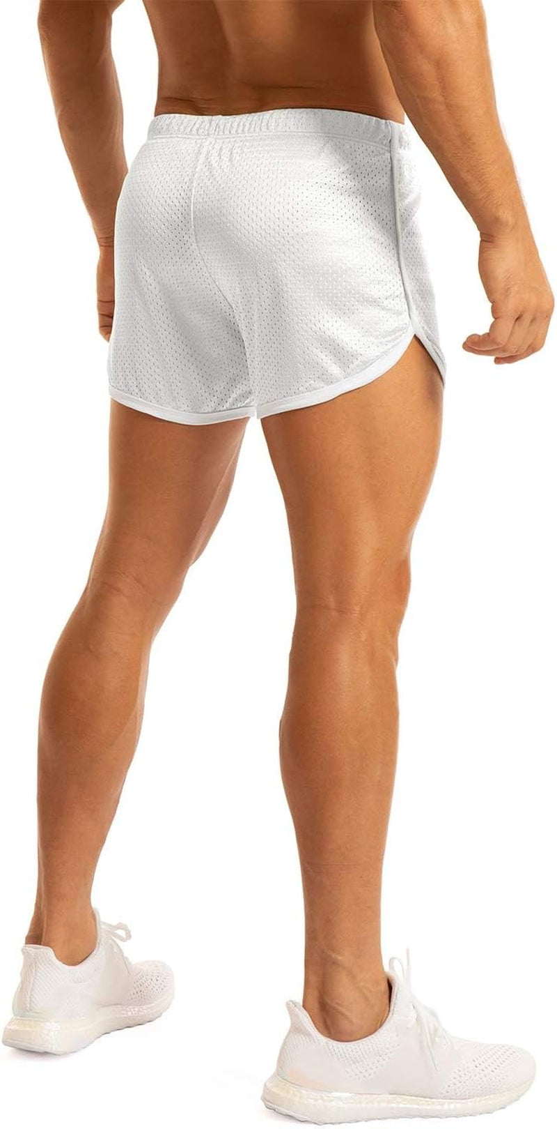 Men'S Fitted Shorts Bodybuilding Workout Gym Running Tight Lifting Shorts